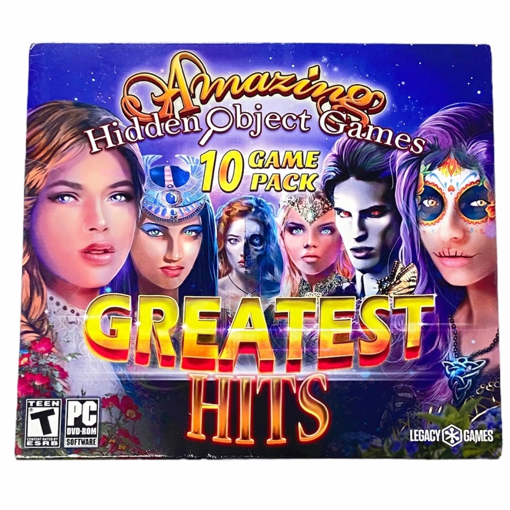 Amazing Hidden Object Games Greatest Hits 10 Pack PC/DVD, 2019 Computer Games